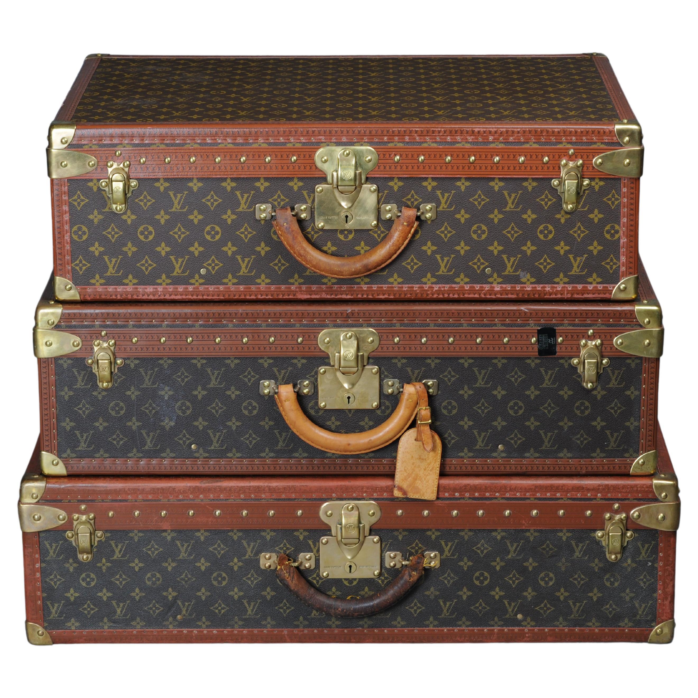 Louis Vuitton Alzer Suitcase 80s, 75s, 70s, Eifel Tower  For Sale