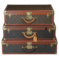 Louis Vuitton Alzer Suitcase 80s, 75s, 70s, Eifel Tower 