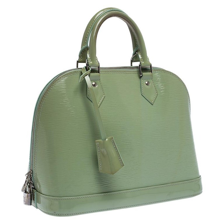 LOUIS VUITTON Bag Classic Alma PM Menthe Green Epi Leather at 1stDibs