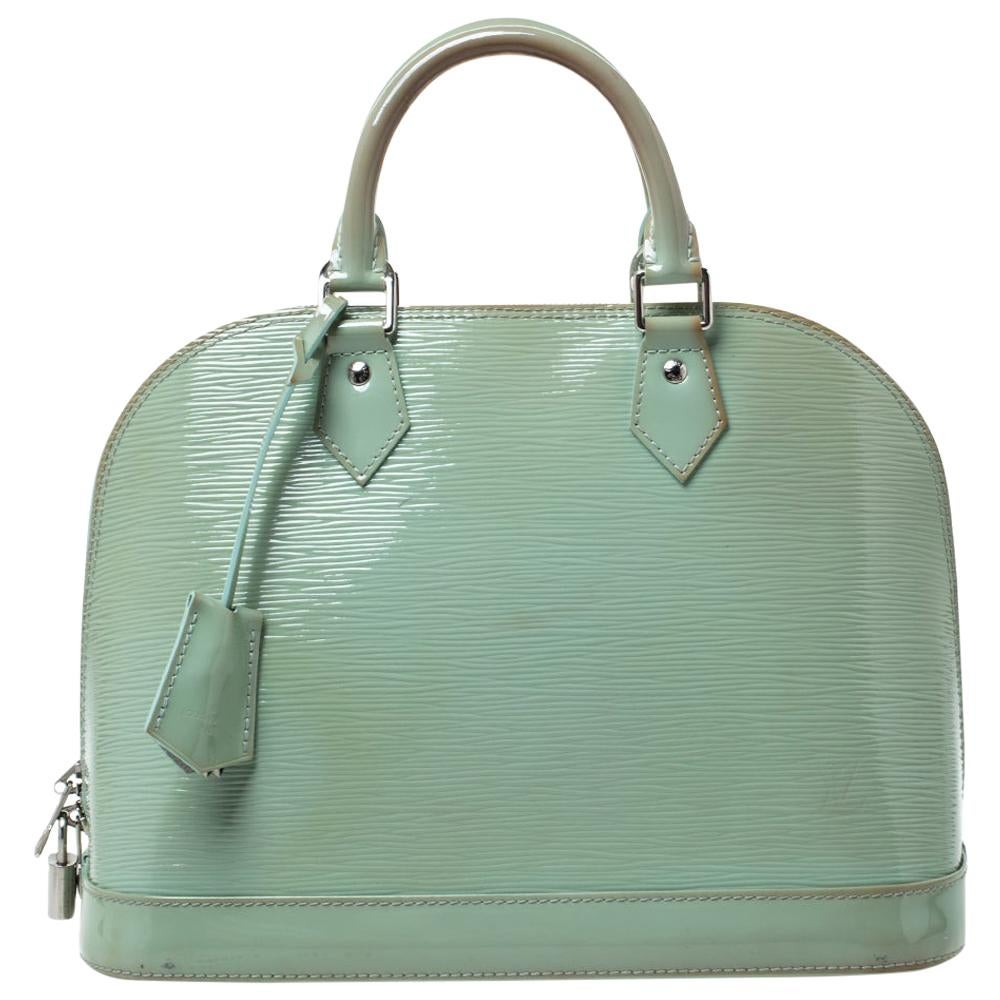 Louis Vuitton Amande Electric Epi Leather Alma PM Bag For Sale