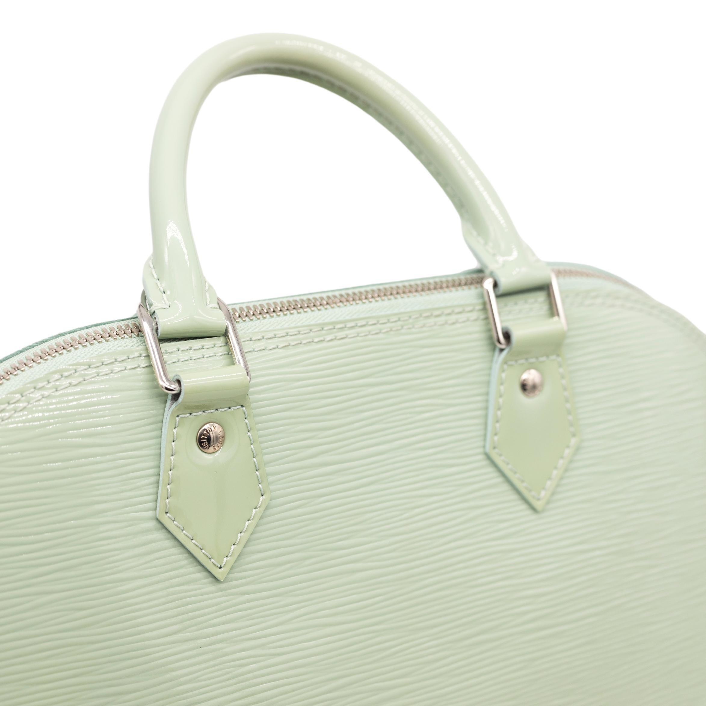 Louis Vuitton Amande EPI Vernis Leather Alma PM Top Handle Bag, 2014. 2