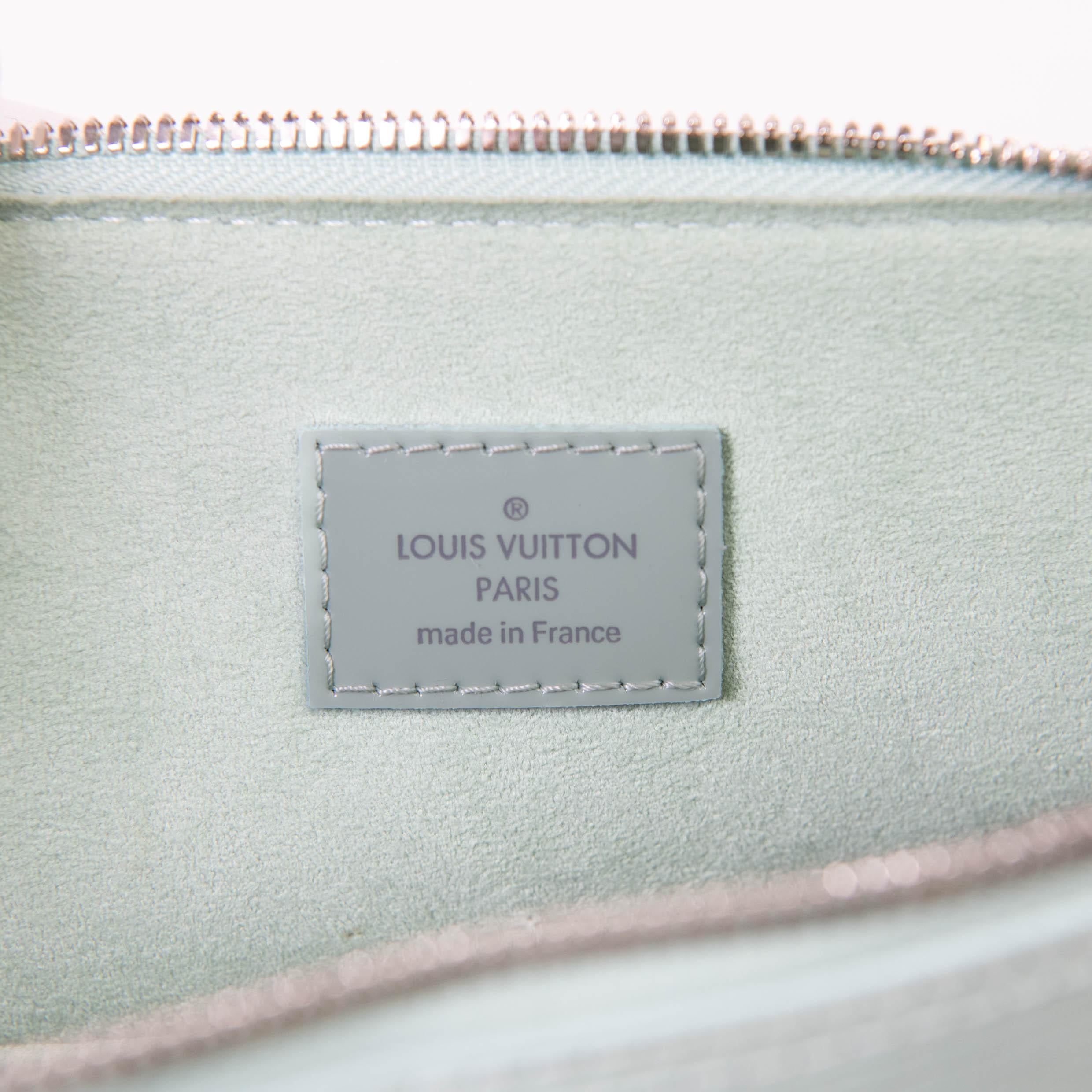 Gray Louis Vuitton Amande Green Epi Electric Leather Alma MM