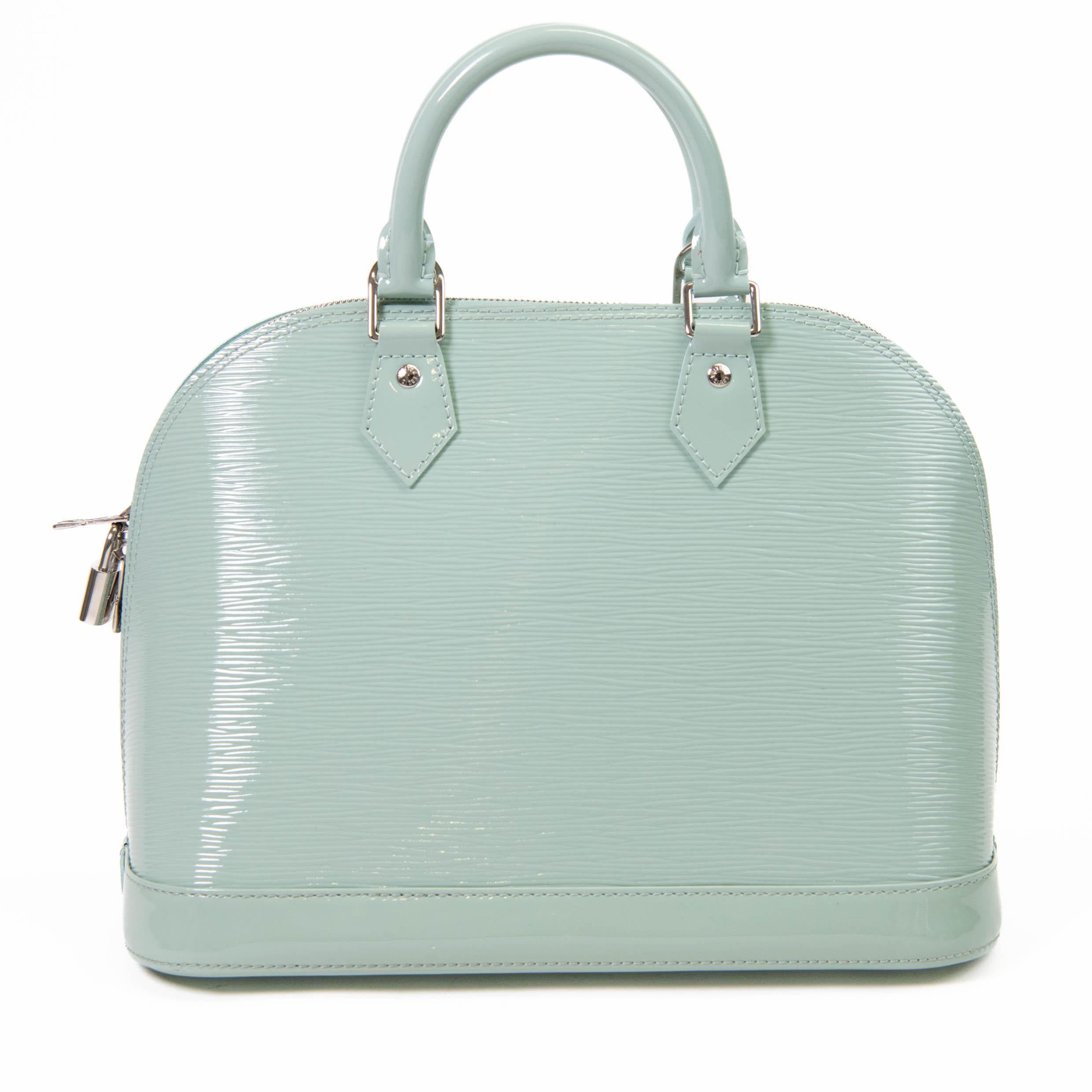 Louis Vuitton Amande Green Epi Electric Leather Alma MM 1