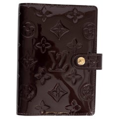 LOUIS VUITTON Amarant purple Monogram Vernis leather SMALL RING Agenda Cover