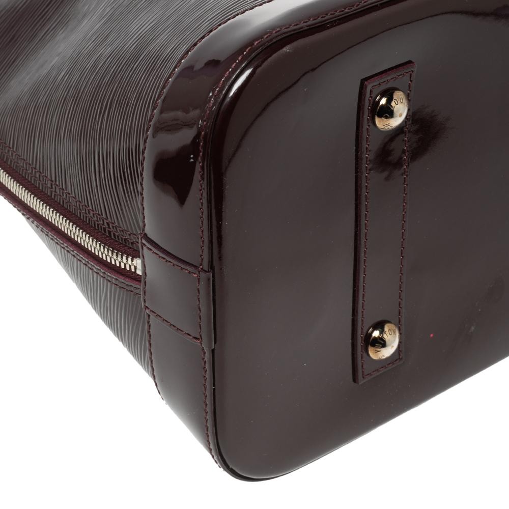 Louis Vuitton Amarante Electric Epi Leather Alma GM Bag 1
