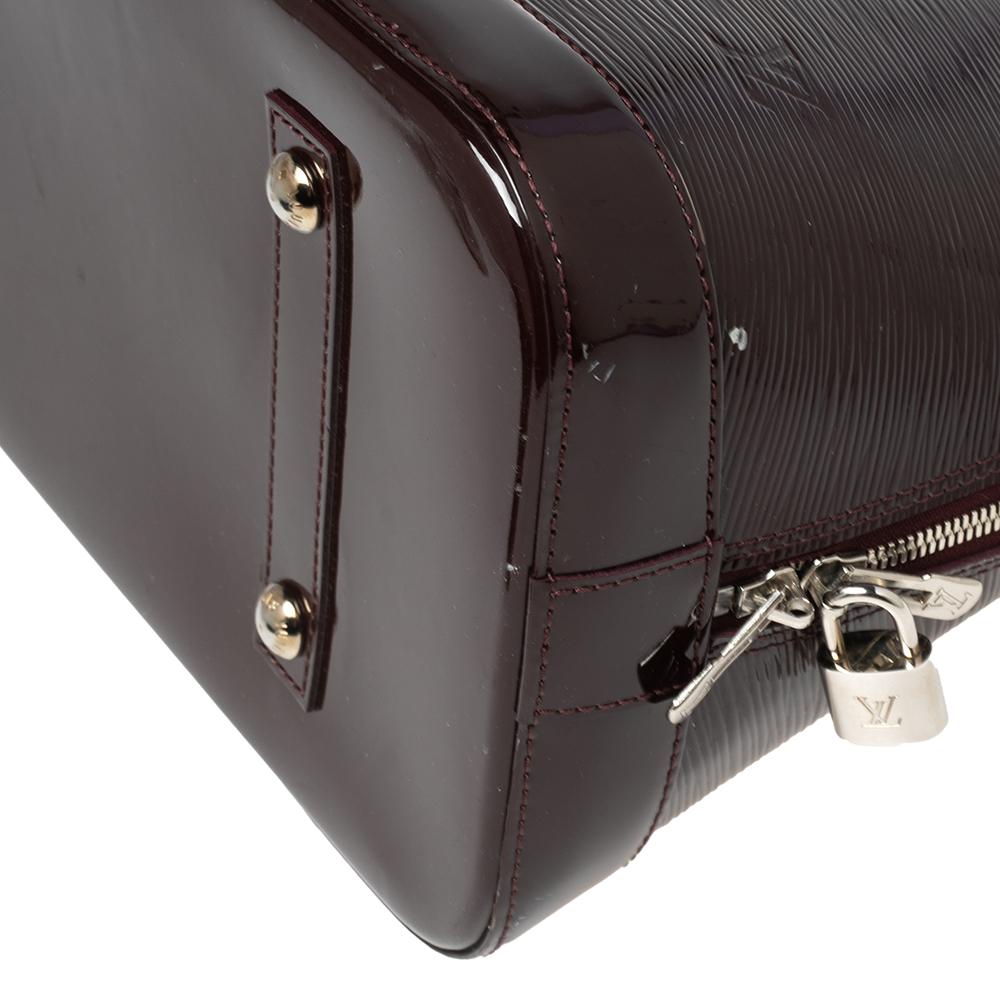 Louis Vuitton Amarante Electric Epi Leather Alma GM Bag 3