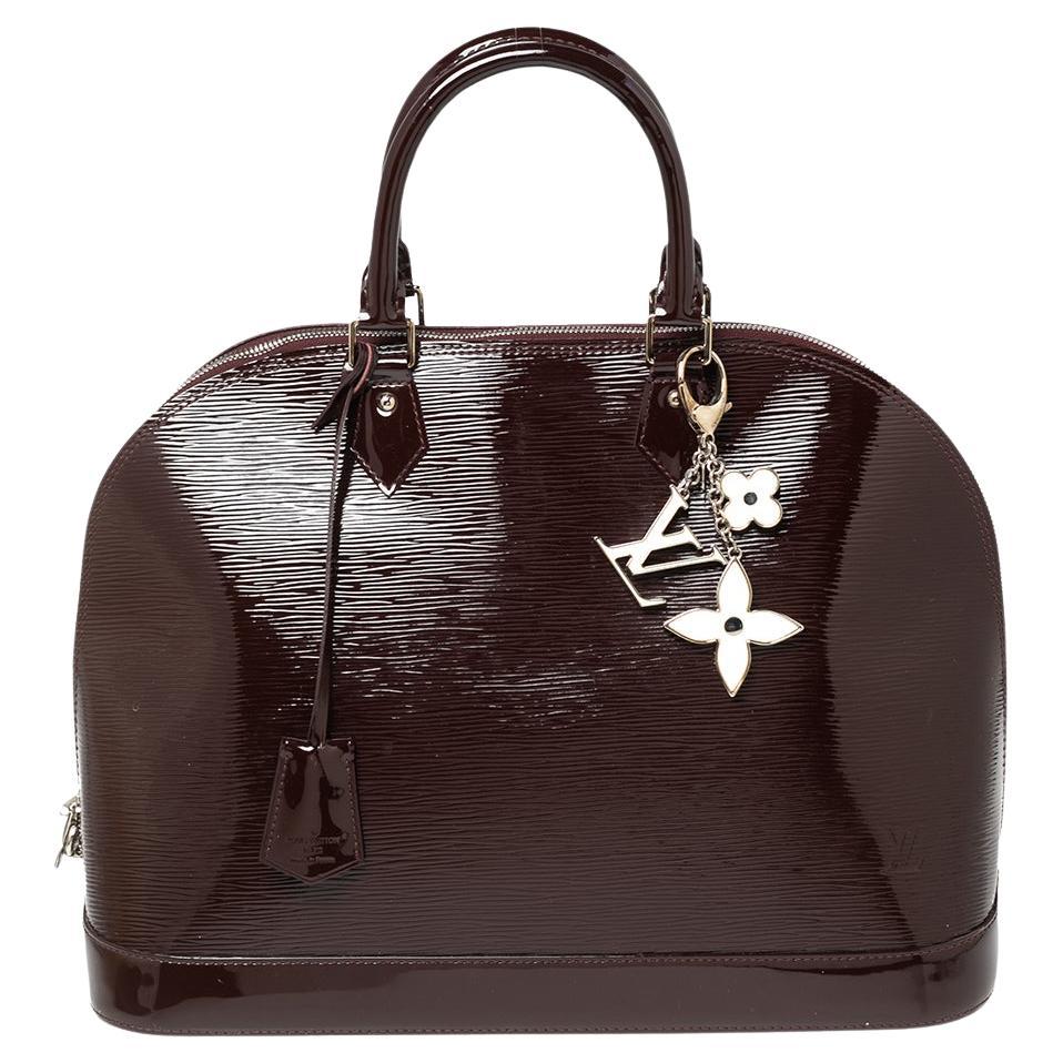 Louis Vuitton Amarante Electric Epi Leather Alma GM Bag