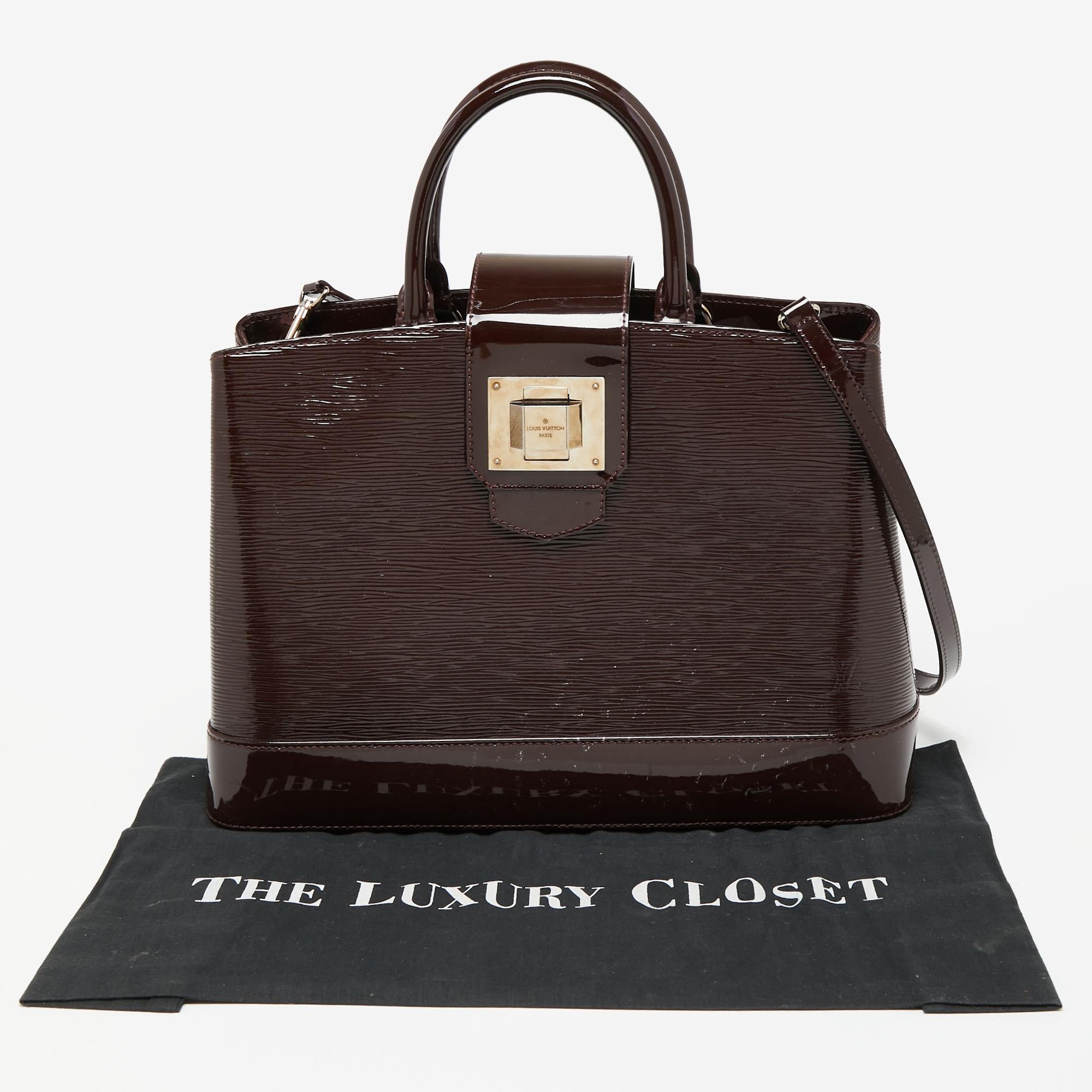 Louis Vuitton Amarante Electric Epi Leather Mirabeau GM Bag 7