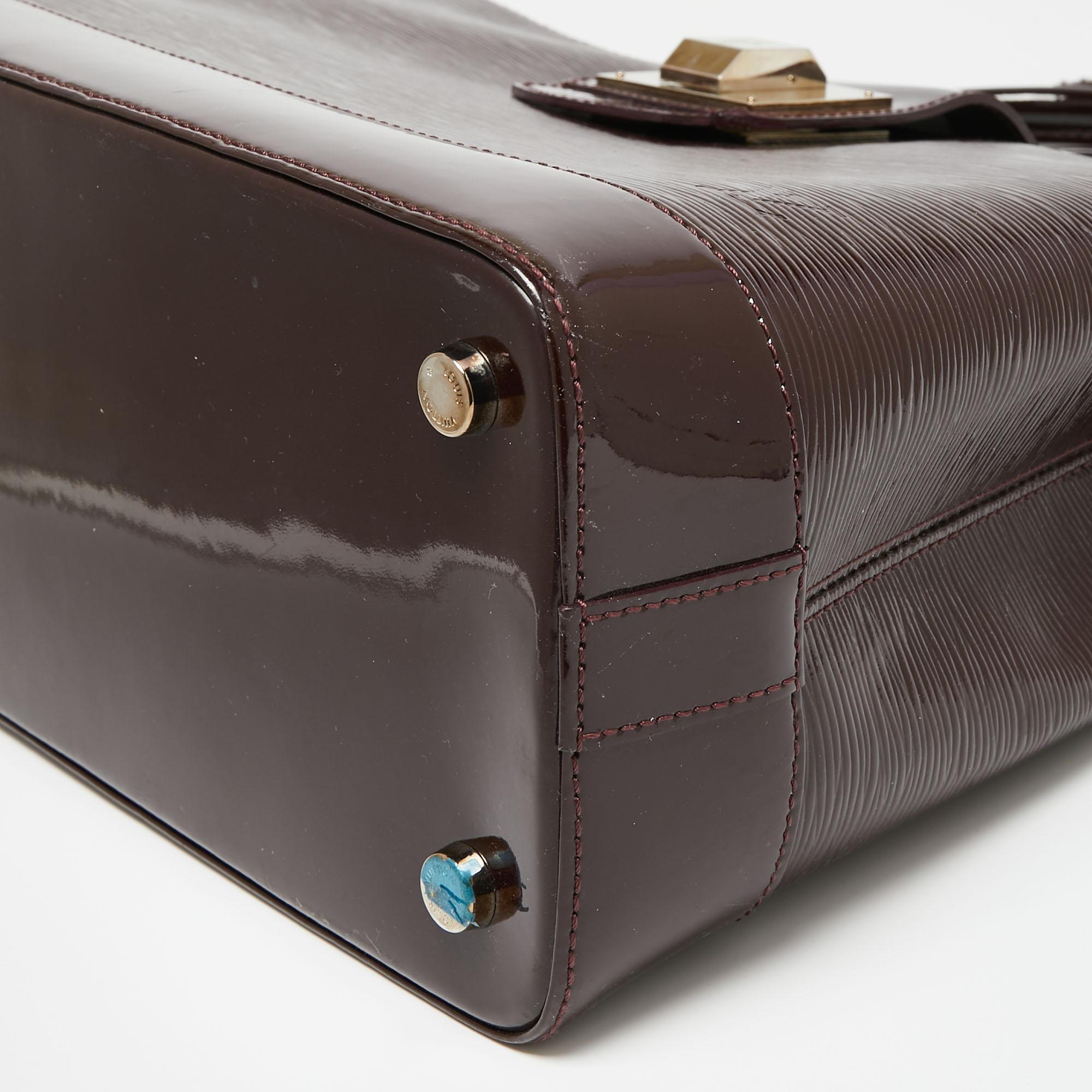 Louis Vuitton Amarante Electric Epi Leather Mirabeau GM Bag 9