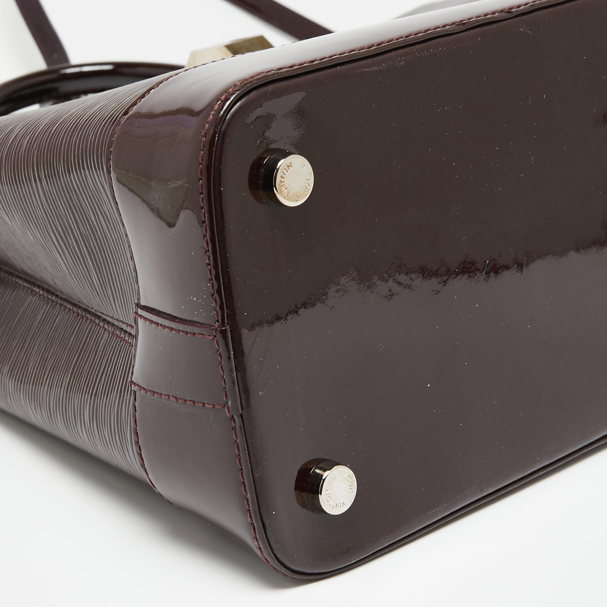 Louis Vuitton Amarante Electric Epi Leather Mirabeau GM Bag 2