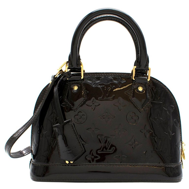 Louis Vuitton Amarante Mongram Vernis Leather Alma BB Bag For Sale at 1stdibs