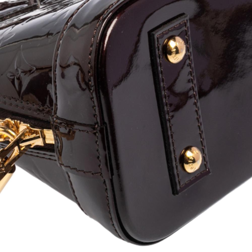 Louis Vuitton Amarante Monogram Vernis Alma BB Bag 5