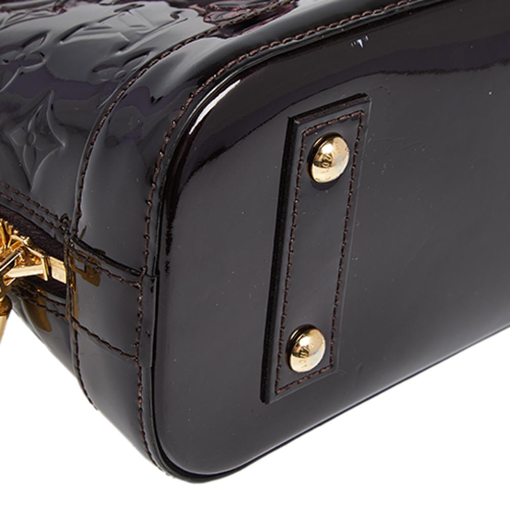 Louis Vuitton Amarante Monogram Vernis Alma BB Bag 2