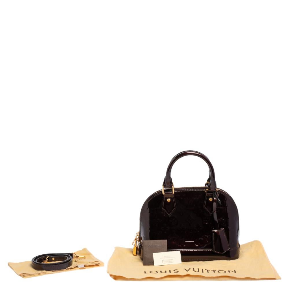 Louis Vuitton Amarante Monogram Vernis Alma BB Bag 8