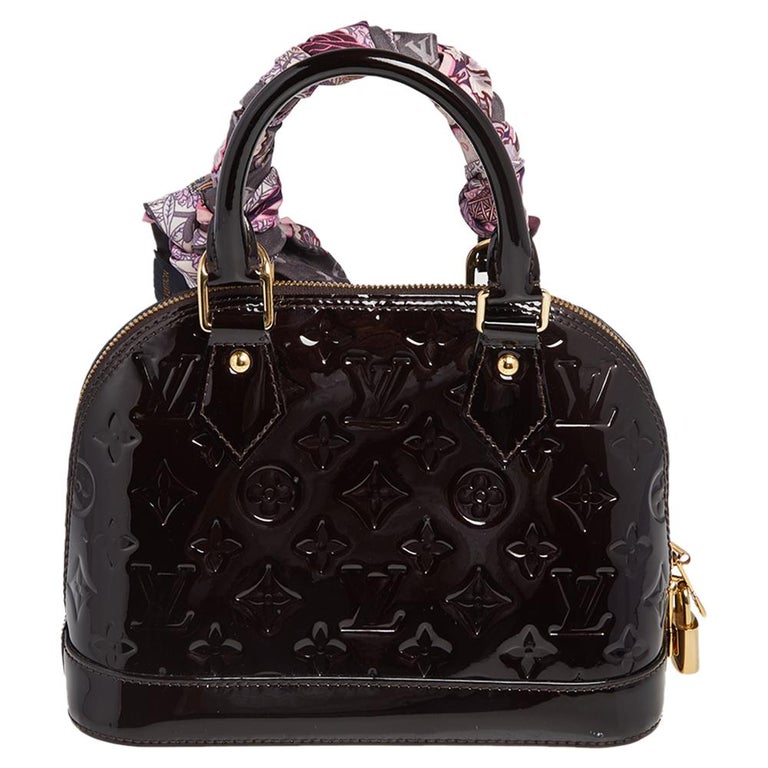 The beauty that is the @louisvuitton Alma BB in Amarante Vernis