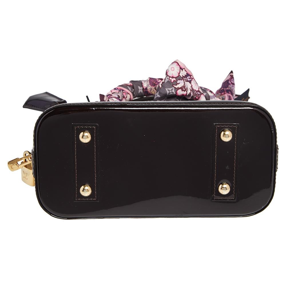 Louis Vuitton Amarante Monogrammierte Vernis Alma BB Tasche Damen