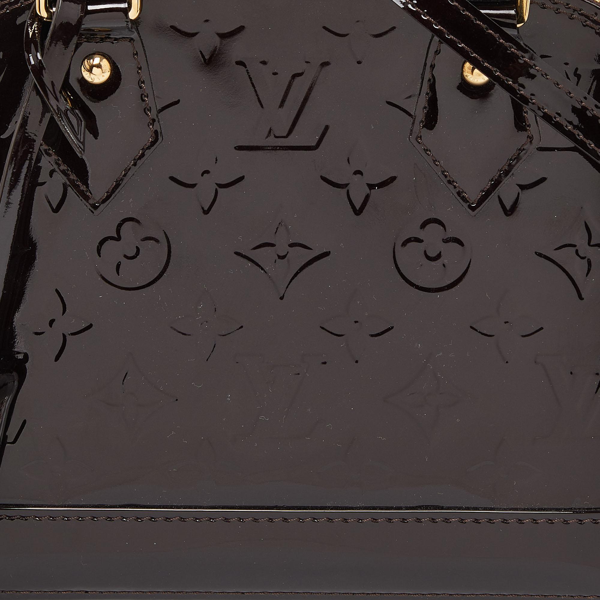 Louis Vuitton Amarante Monogram Vernis Alma BB Bag 1