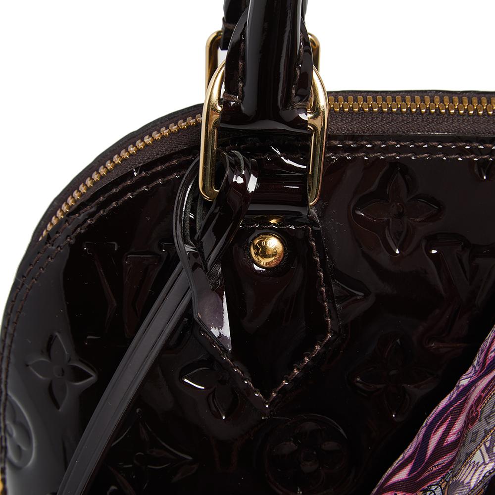 Louis Vuitton Amarante Monogrammierte Vernis Alma BB Tasche 3