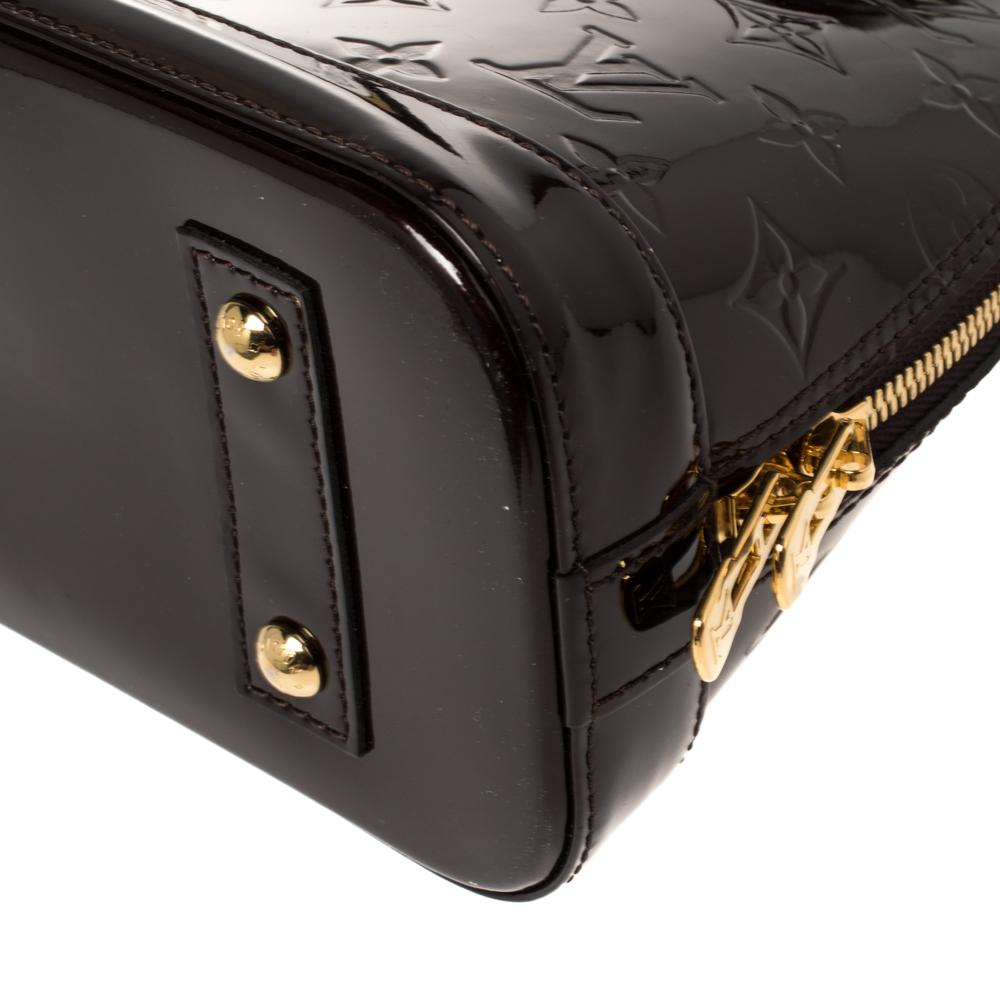 Louis Vuitton Amarante Monogram Vernis Alma BB Bag 4