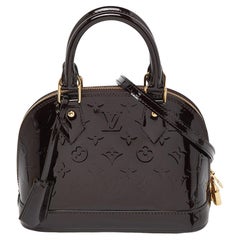 Used Louis Vuitton Amarante Monogram Vernis Alma BB Bag