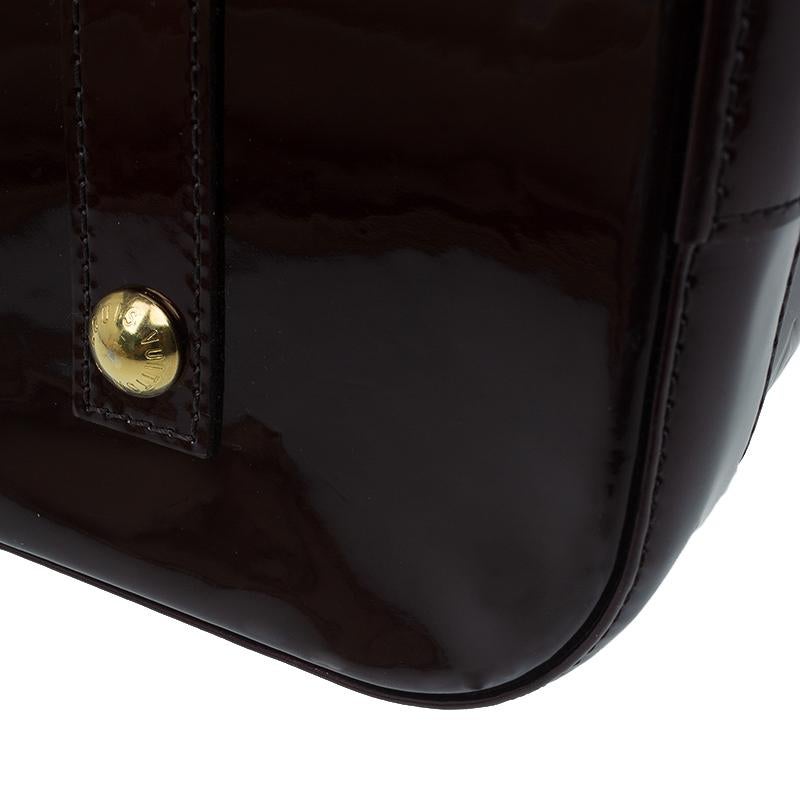 Louis Vuitton Amarante Monogram Vernis Alma GM Bag 8