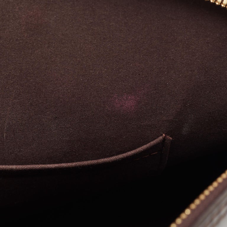 Louis Vuitton Amarante Monogram Vernis Alma GM Bag For Sale 9