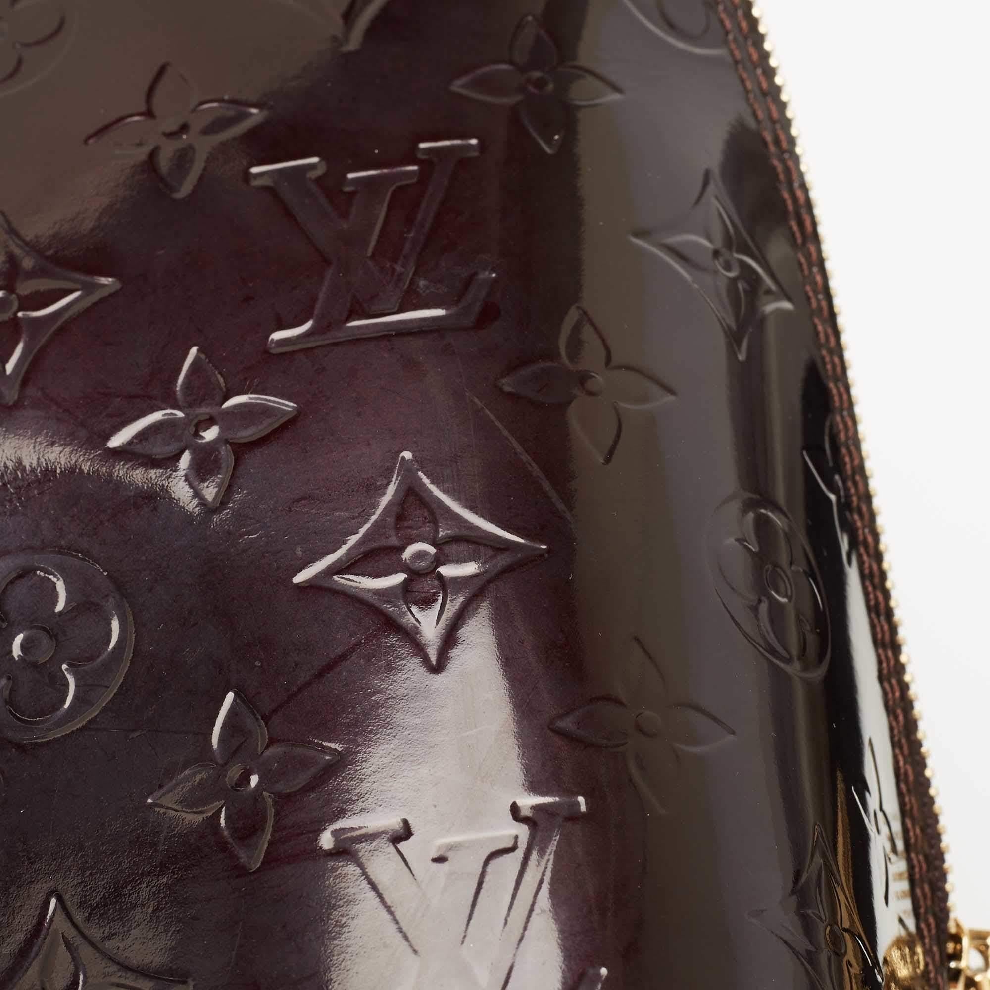 Louis Vuitton Amarante Monogram Vernis Alma GM Bag 8