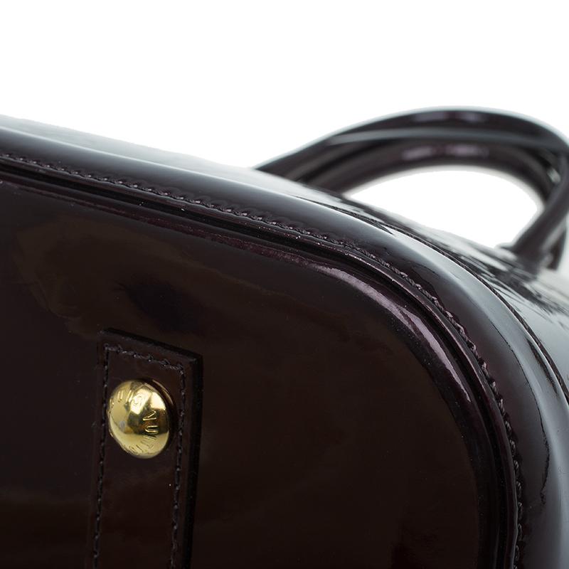 Louis Vuitton Amarante Monogram Vernis Alma GM Bag 10