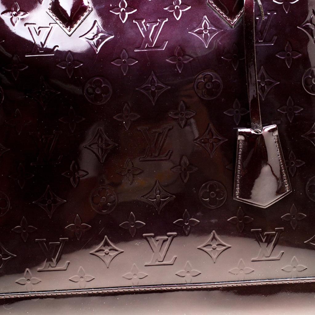 Louis Vuitton Amarante Monogram Vernis Alma GM Bag 1