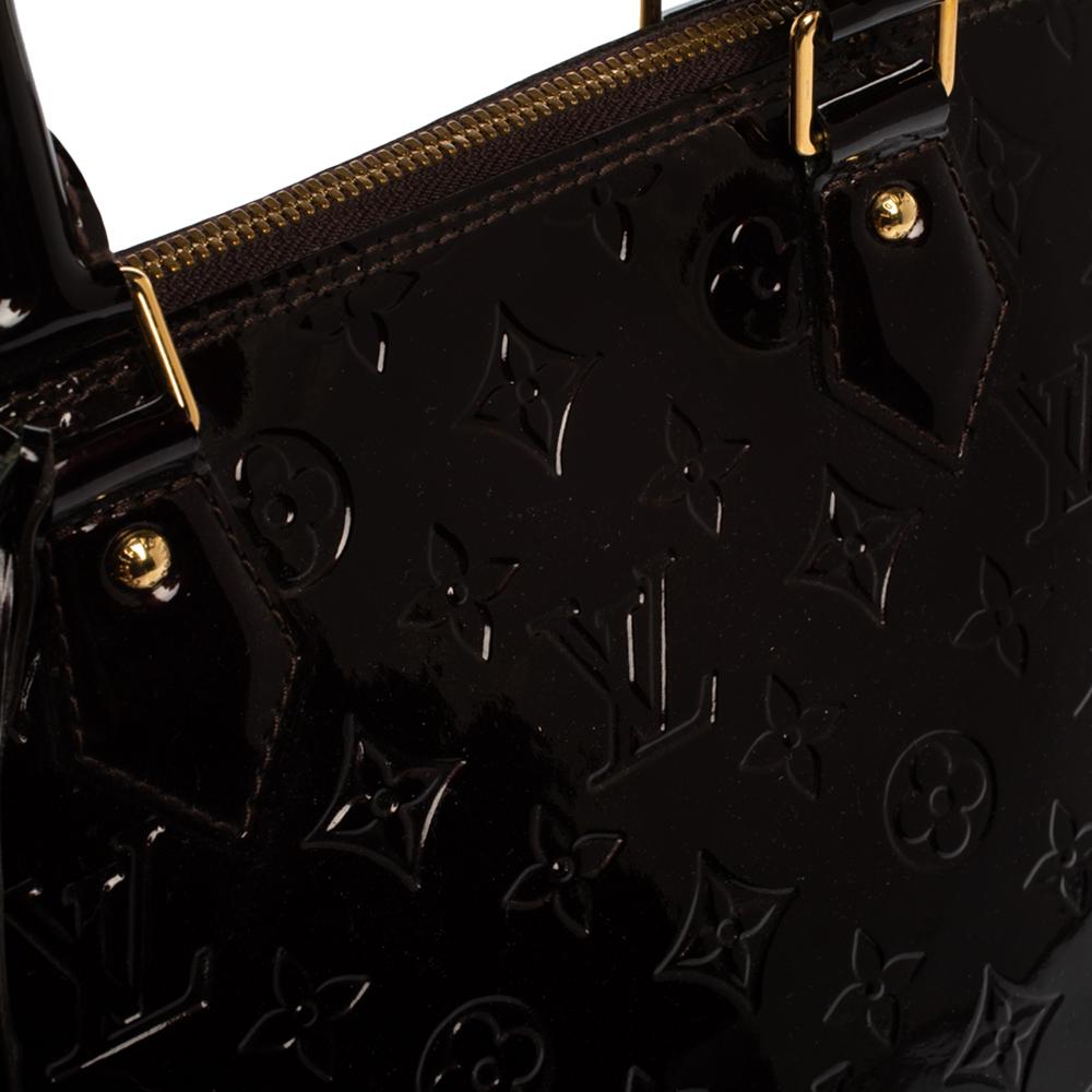 Louis Vuitton Amarante Monogram Vernis Alma GM Bag 1