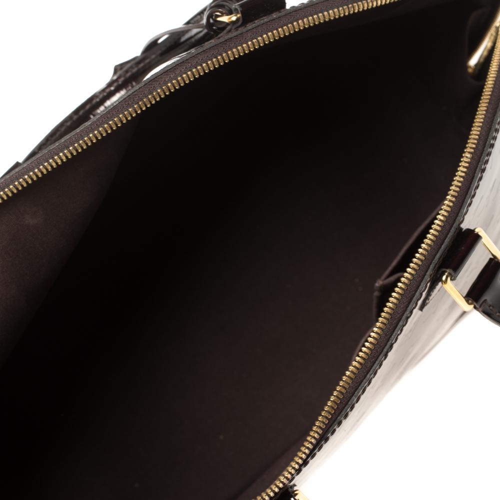 Black Louis Vuitton Amarante Monogram Vernis Alma GM Bag