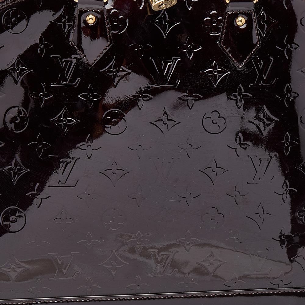 Louis Vuitton Amarante Monogram Vernis Alma GM Bag 1