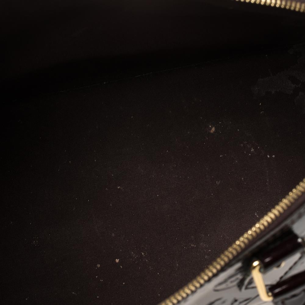 Louis Vuitton Amarante Monogram Vernis Alma GM Bag 2