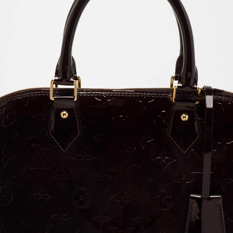 Louis Vuitton Amarante Monogram Vernis Alma GM Bag For Sale at 1stDibs