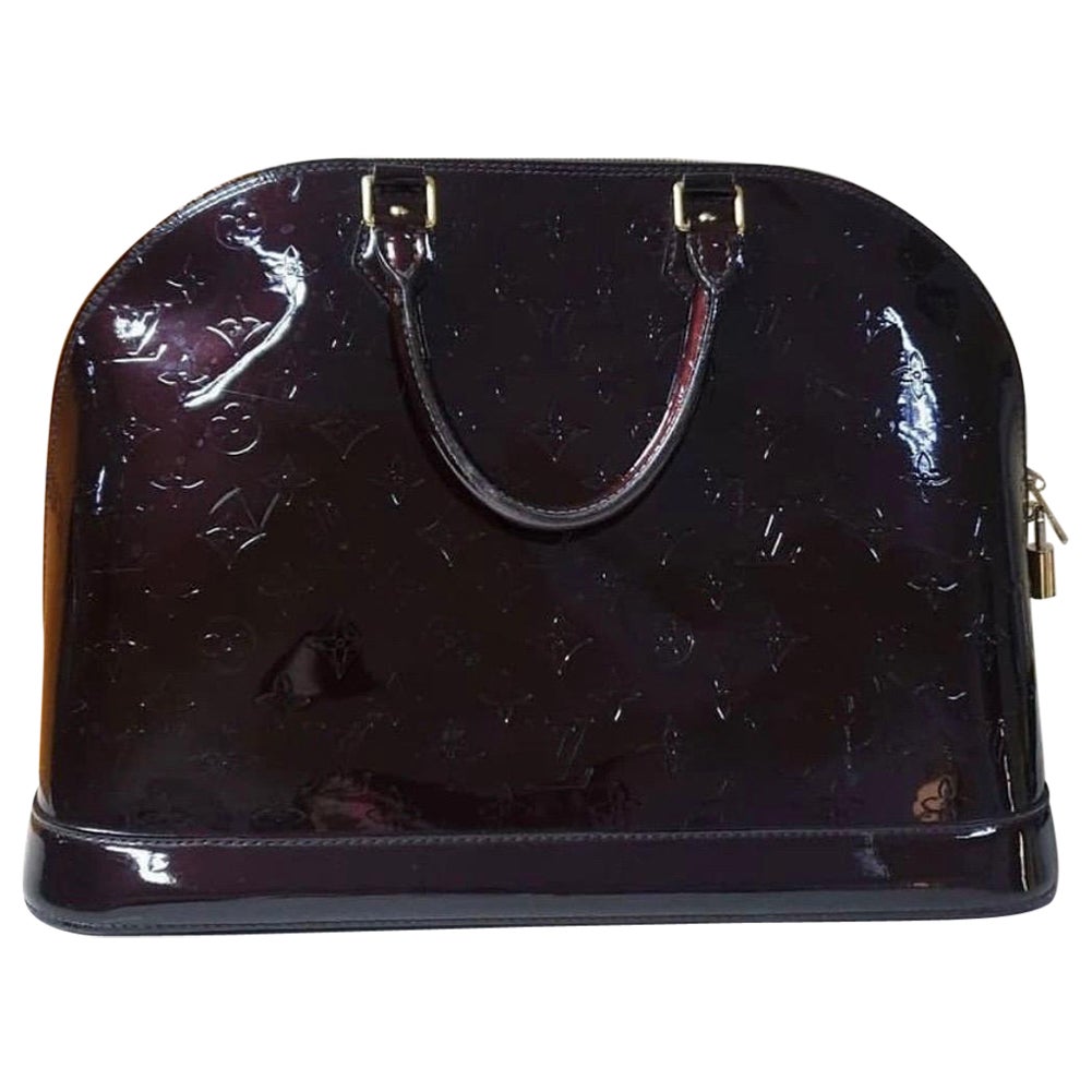 Louis Vuitton Amarante Monogram Vernis Alma GM Bag