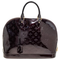 Louis Vuitton Amarante Monogram Vernis Alma GM Bag