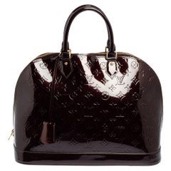 Louis Vuitton Amarante Monogrammierte Vernis Alma GM Tasche