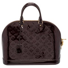 Louis Vuitton Amarante Monogram Vernis Alma GM Bag