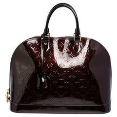 Louis Vuitton Louis Vuitton Amarante Monogrammierte Vernis Alma GM Tasche