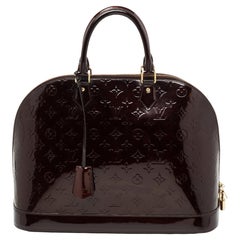 Sac Louis Vuitton Amarante Monogramme Vernis Alma GM