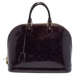 Louis Vuitton Amarante Monogrammierte Vernis Alma GM-Tasche