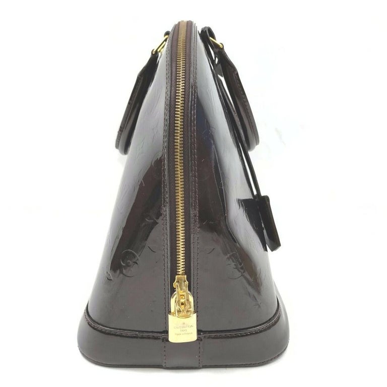 Louis Vuitton Amarante Monogram Vernis Alma GM Bowler bag 863039