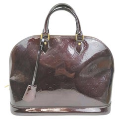 Vintage Louis Vuitton Amarante Monogram Vernis Alma GM Bowler bag 863039