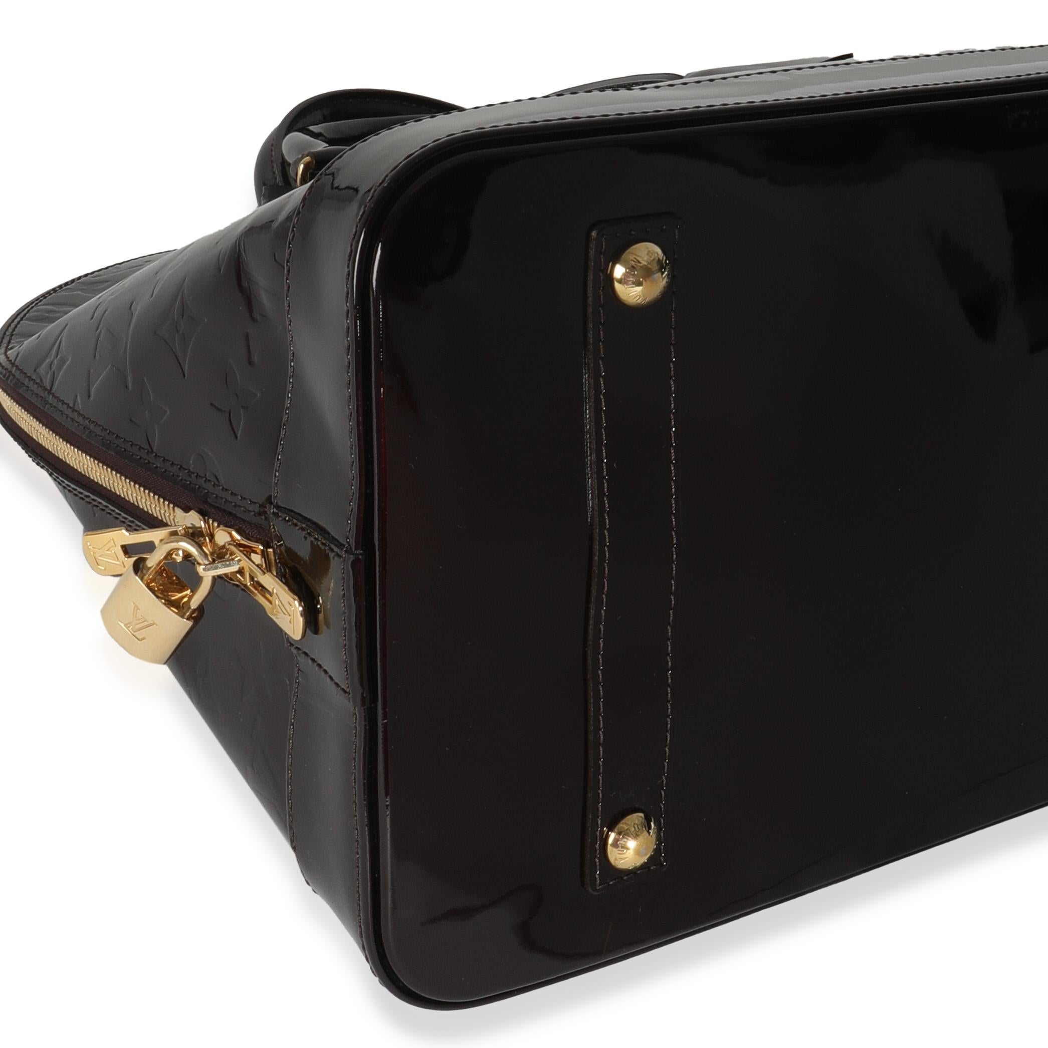 Women's Louis Vuitton Amarante Monogram Vernis Alma GM XL For Sale