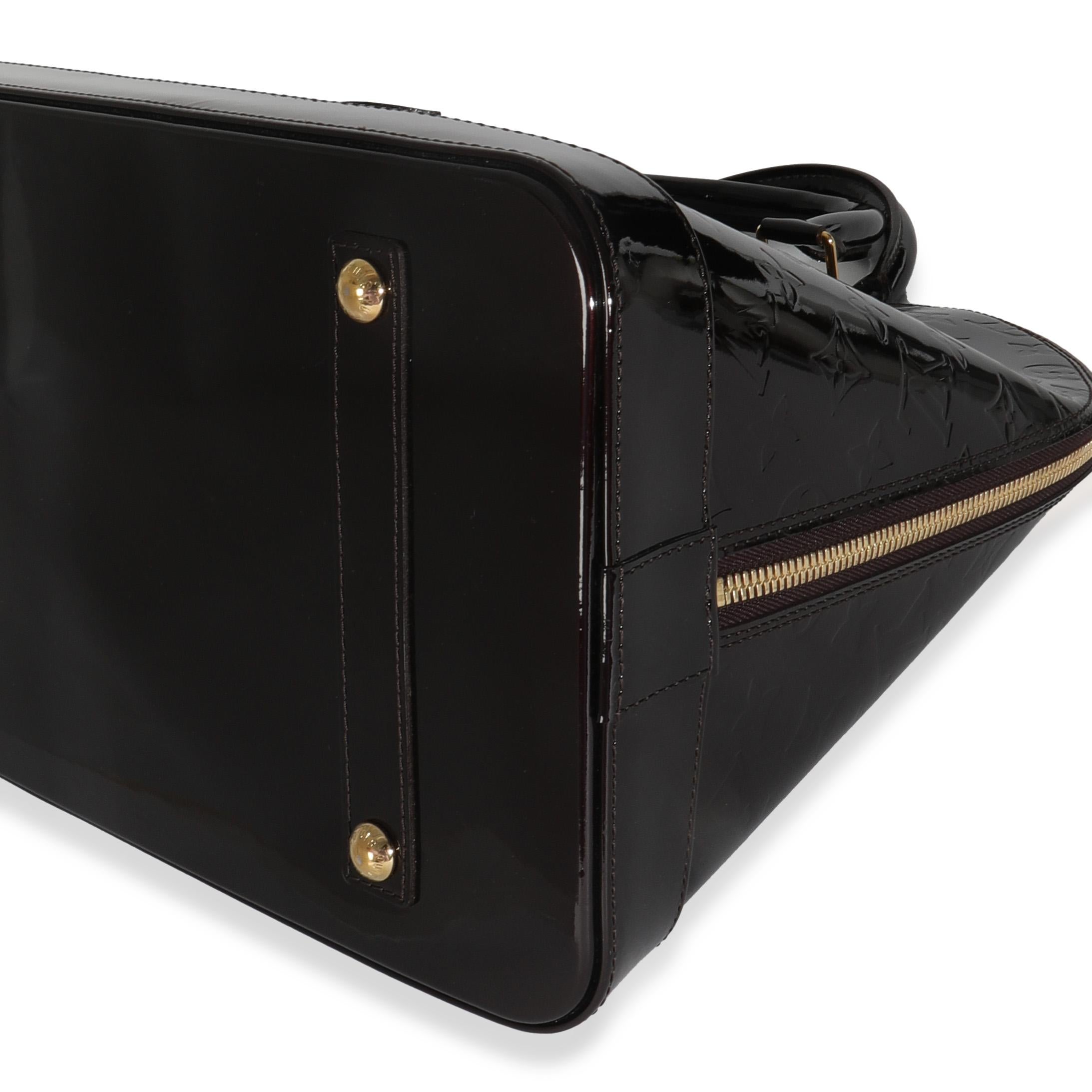 Louis Vuitton Amarante Monogram Vernis Alma GM XL For Sale 2