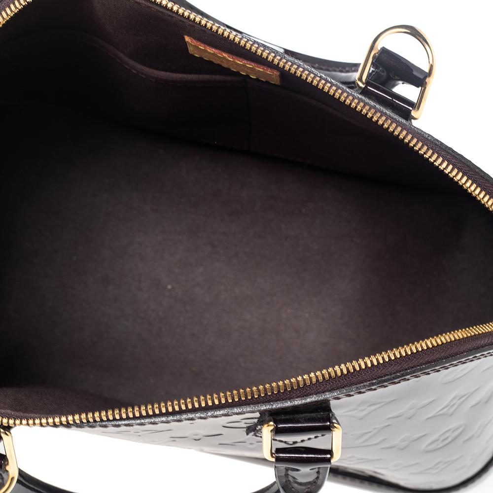 Louis Vuitton Amarante Monogram Vernis Alma PM Bag 5