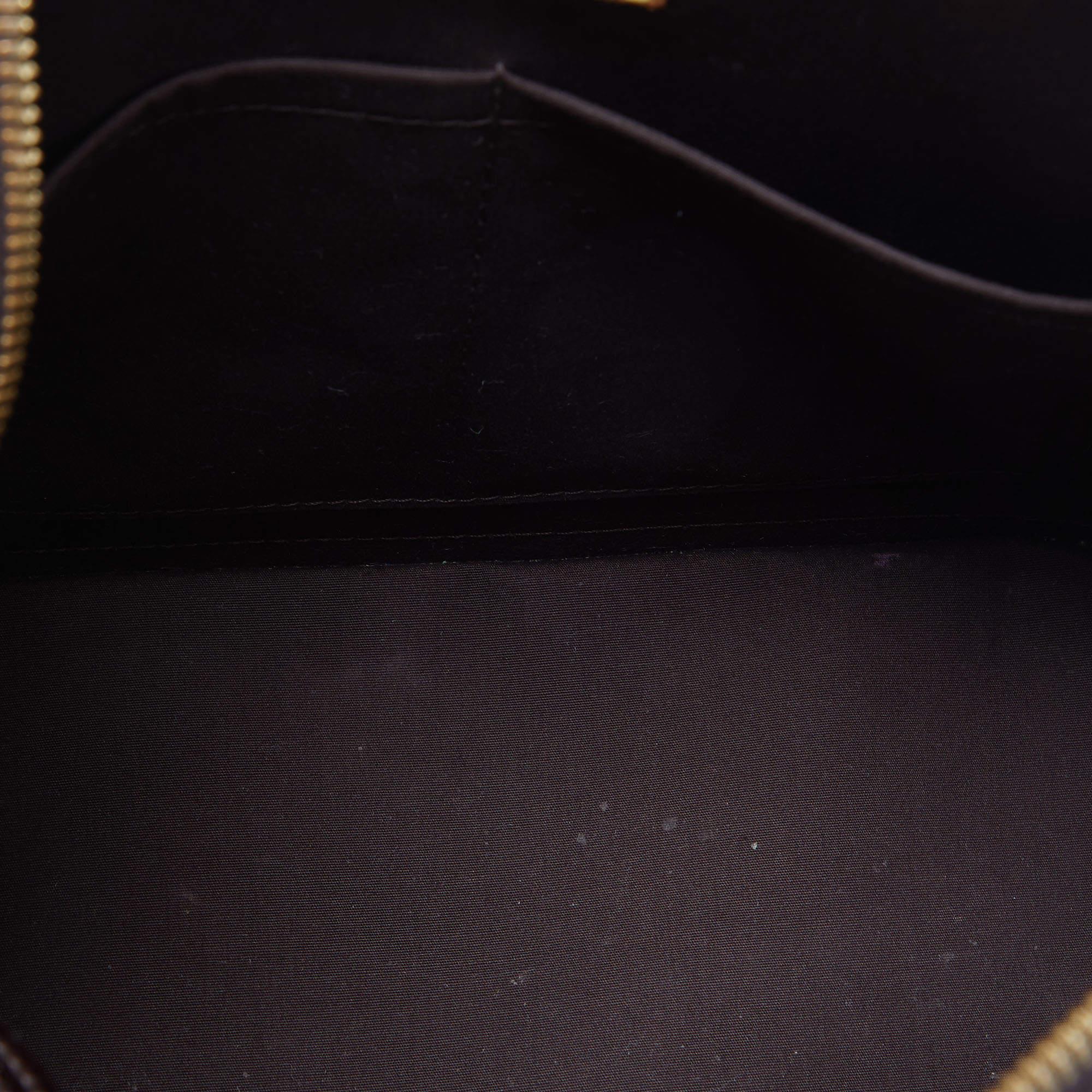 Sac Louis Vuitton Amarante Monogramme Vernis Alma PM en vente 8