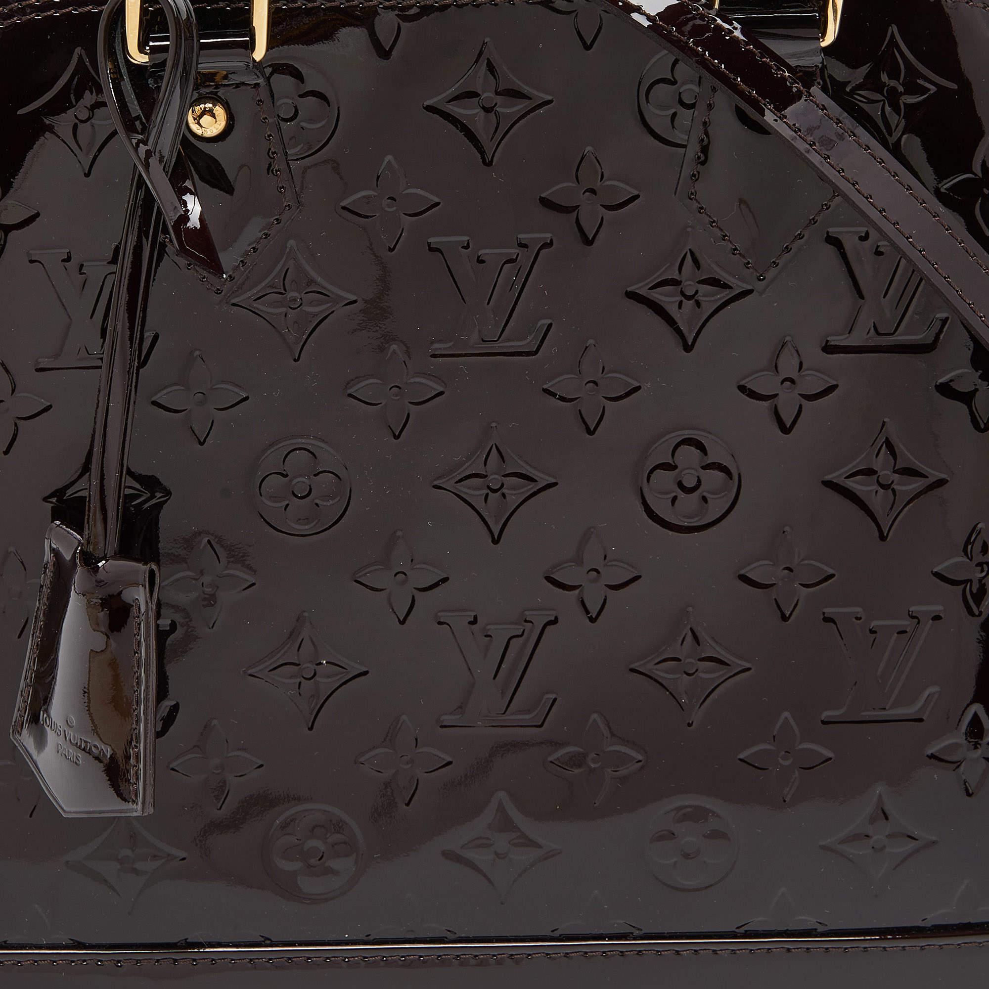 Louis Vuitton Amarante Monogrammierte Vernis Alma PM Tasche im Angebot 9