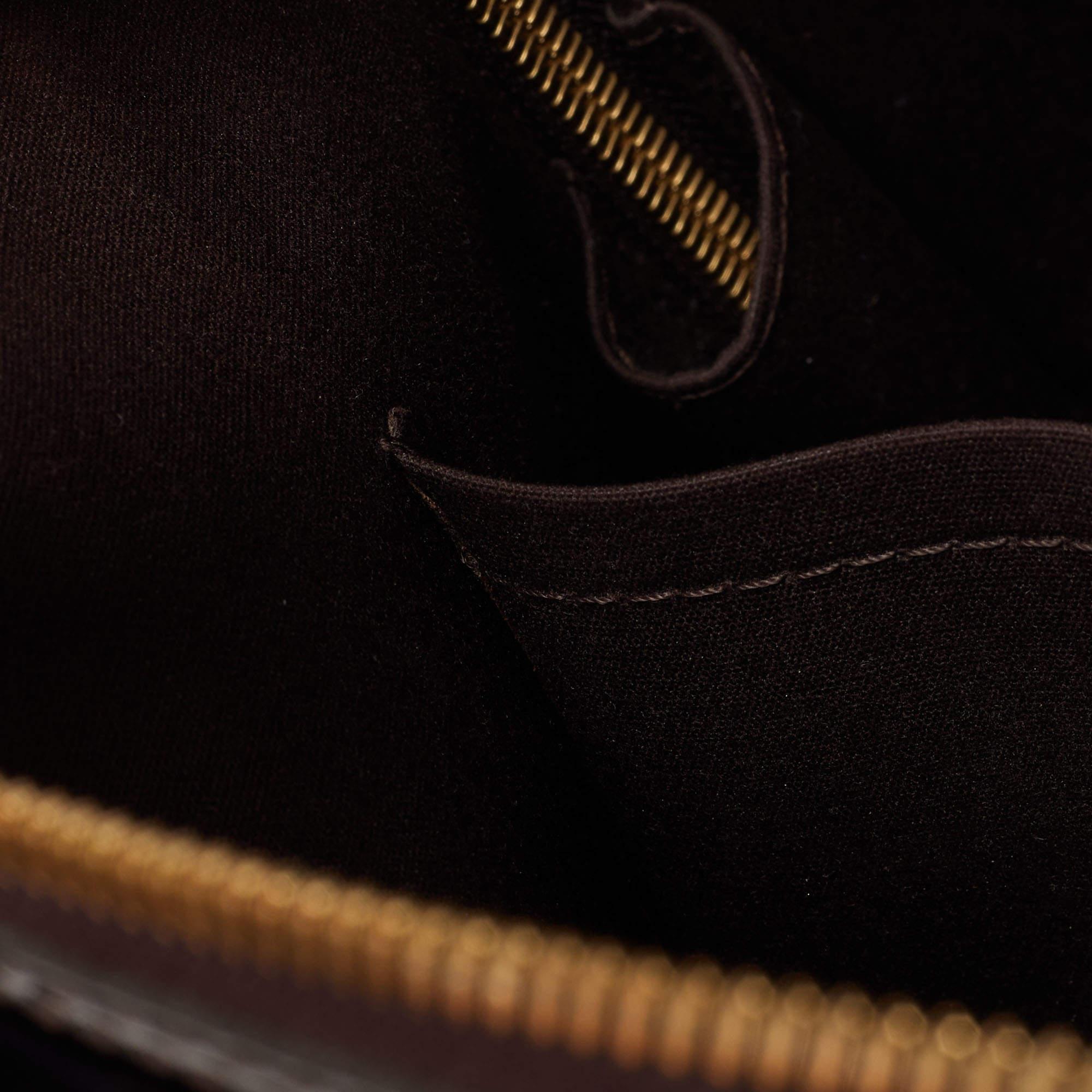 Louis Vuitton Amarante Monogram Vernis Alma PM Bag For Sale 3
