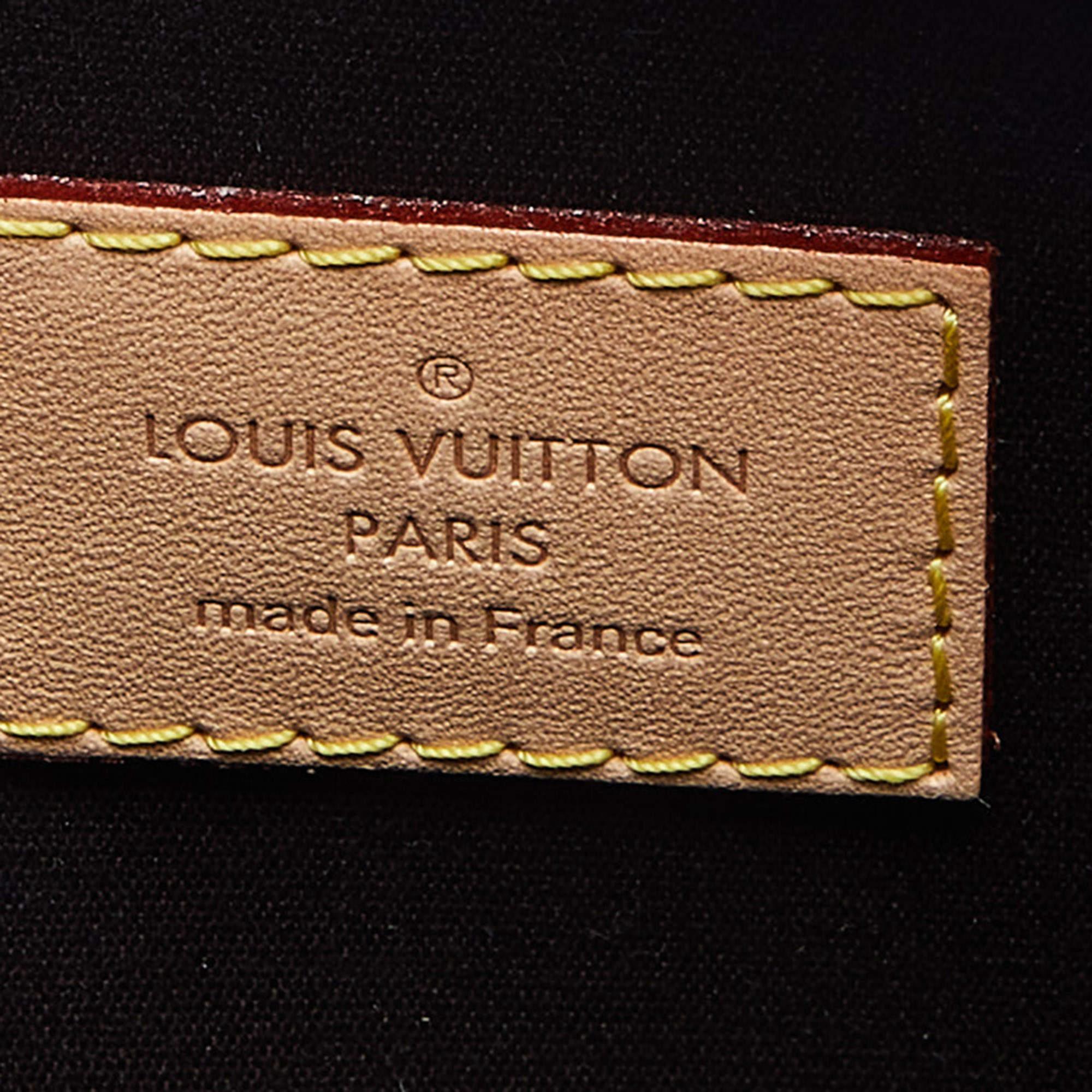 Louis Vuitton Amarante Monogram Vernis Alma PM Bag For Sale 4